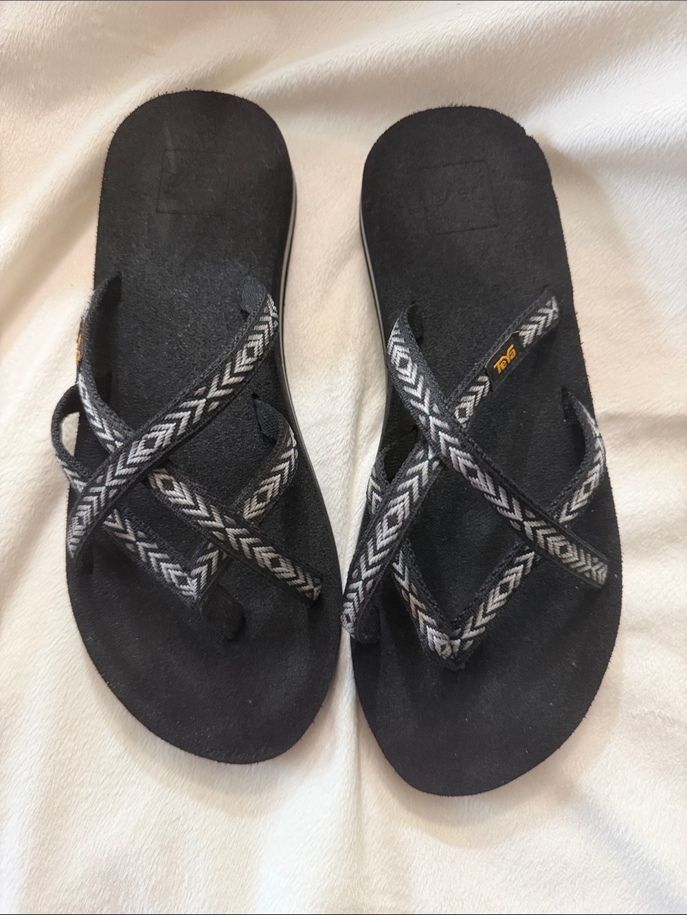Teva Women’s Black Sandal with Chevron Strap